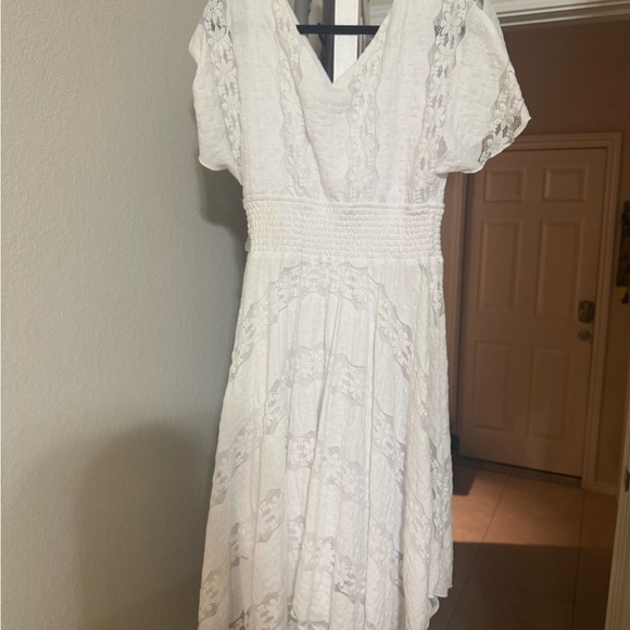 Rabbit Rabbit Rabbit White Lace High Low Dress - Picture 4 of 5